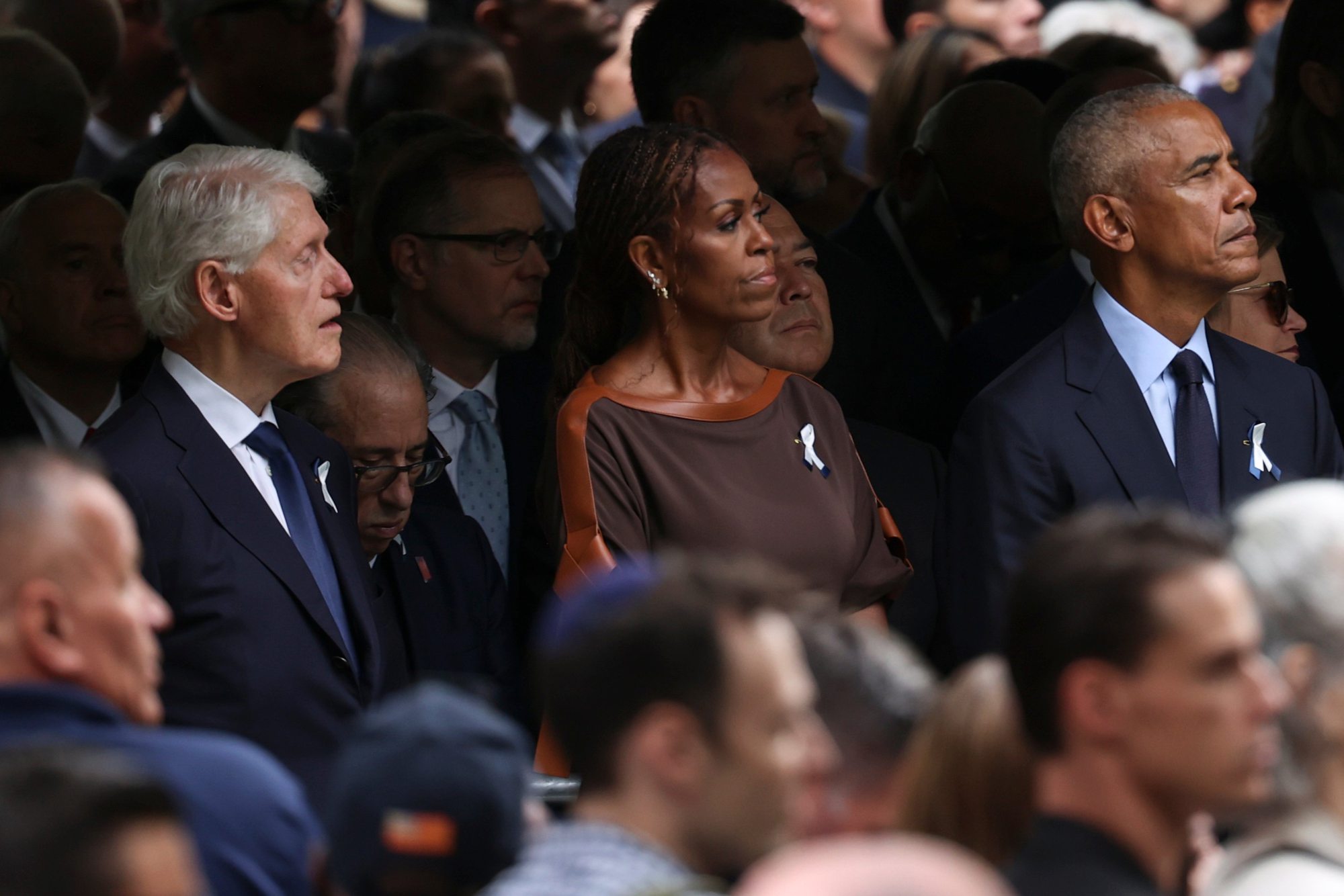 Clinton y los Obama en los actos del 25° aniversario