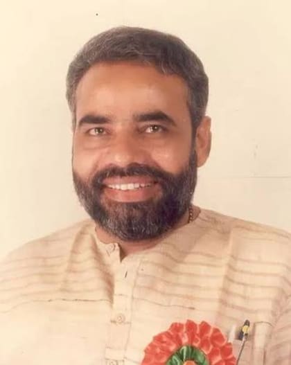 Un joven Narendra Modi